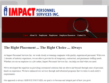 Tablet Screenshot of impactpersonnel.ca